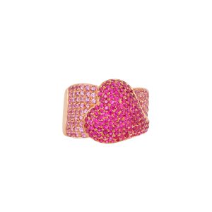 RUBY HEART RING