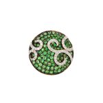 TSAVORITE COCKTAIL RING