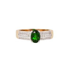 CHROME DIOPSIDE CLASSIC RING