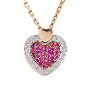 RUBY HEART PENDANT