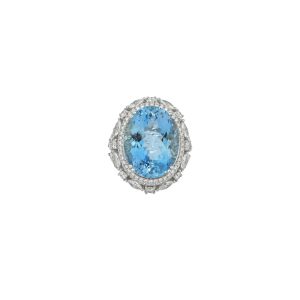AQUAMARINE  DESIGNER RING