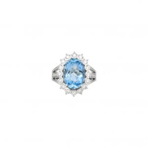 AQUAMARINE  DESIGNER RING