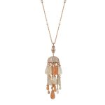 MOON STONE SUN AND MOON NECKLACE