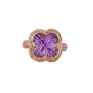 AMETHYST FLORAL RING