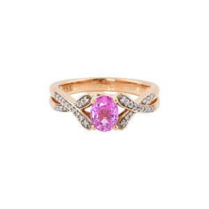 PINK SAPPHIRE CLUSTER RING