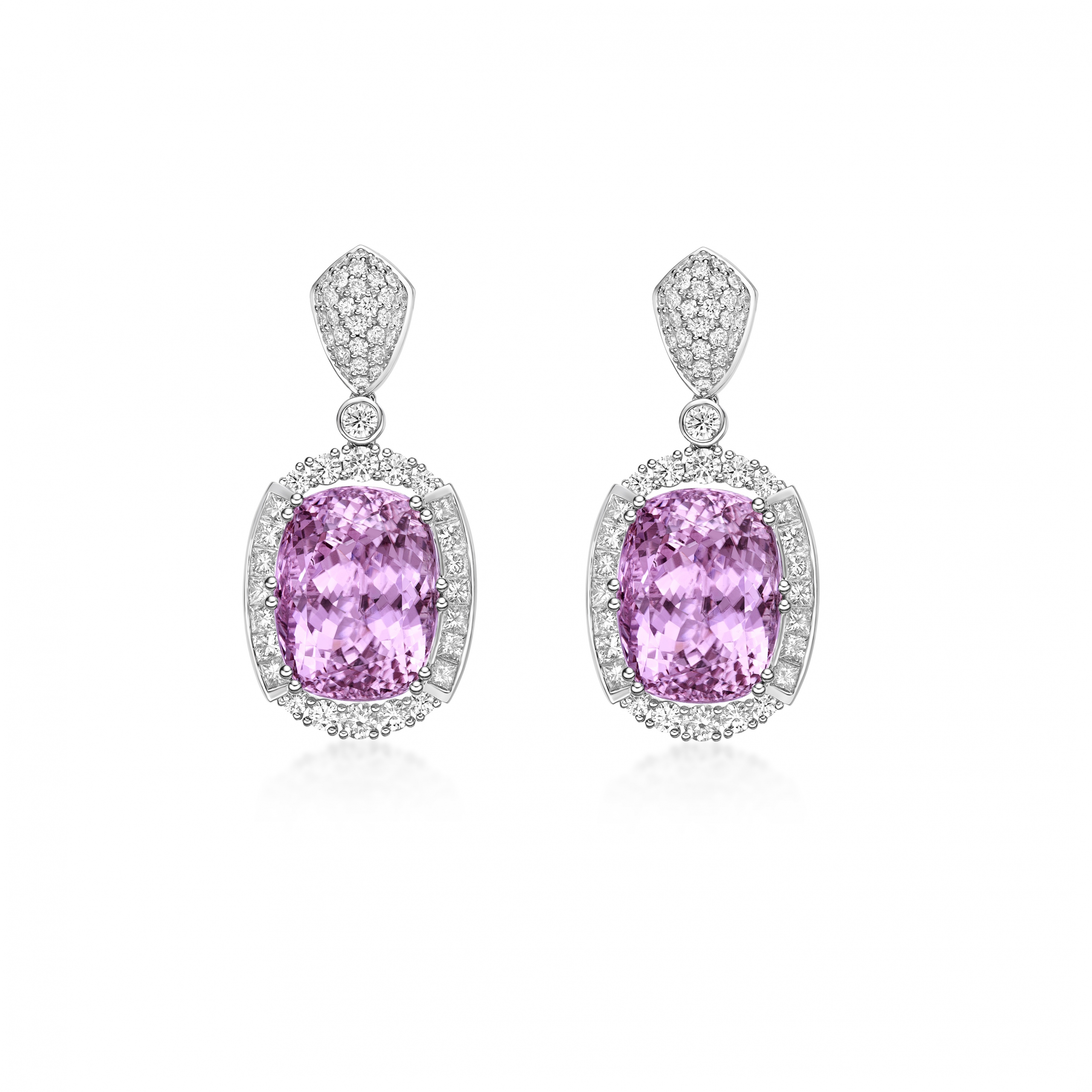 BLUSH HARMONY PINK TOURMALINE DROP EARRINGS