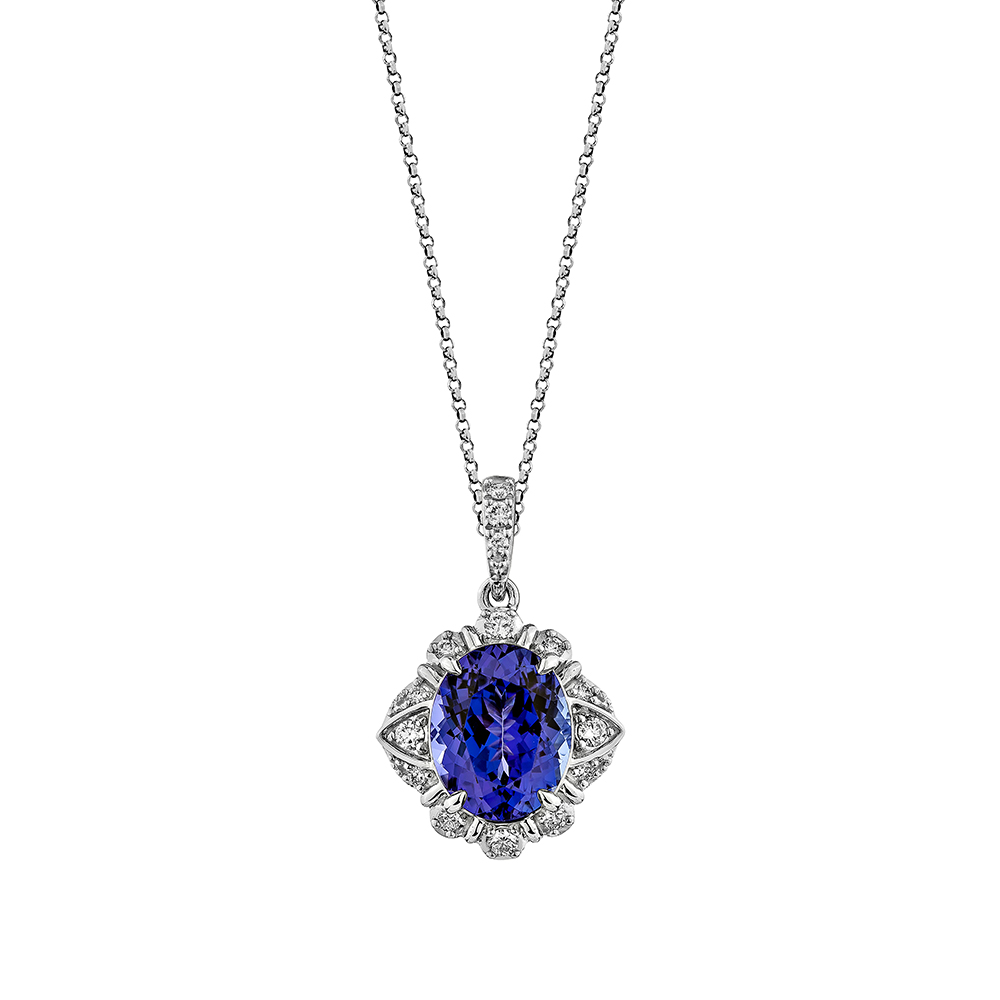 REGAL TANZANITE PENDANT