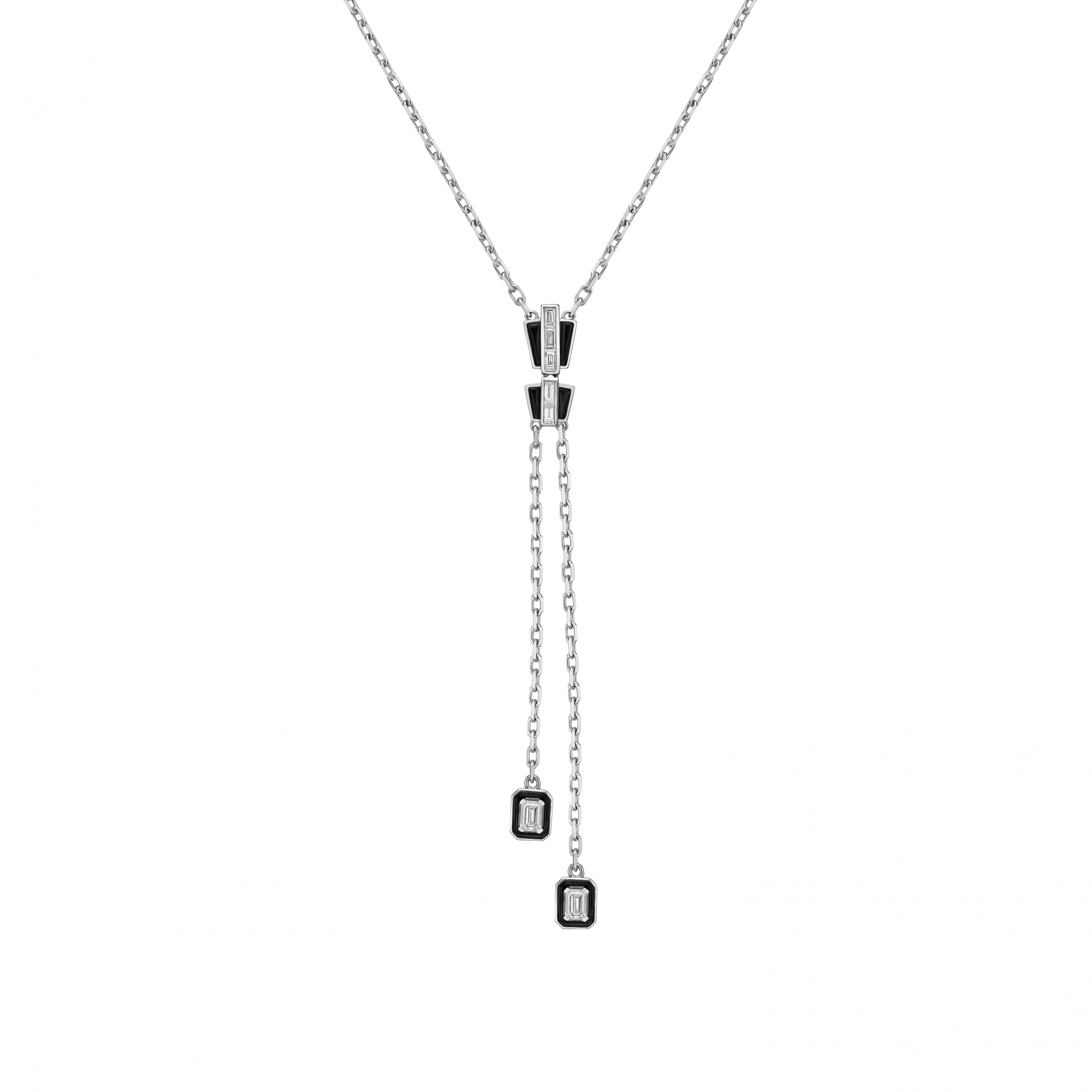 MODERN BLACK ONYX NECKLACE