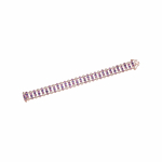 LINKED PINK TOURMALINE & AMETHYST BRACELET