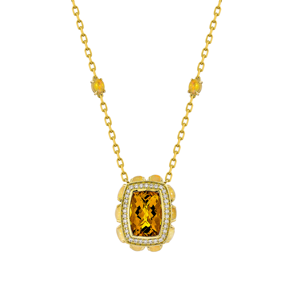 GOLDEN BLAZE CITRINE NECKLACE
