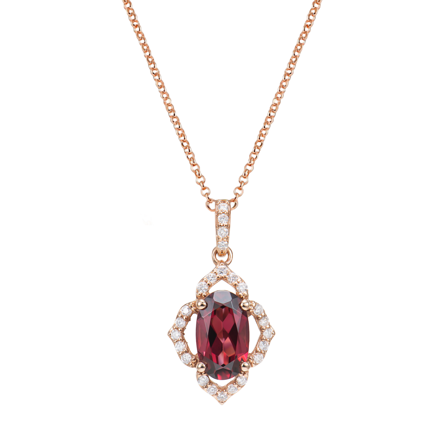 RHODOLITE PENDANT