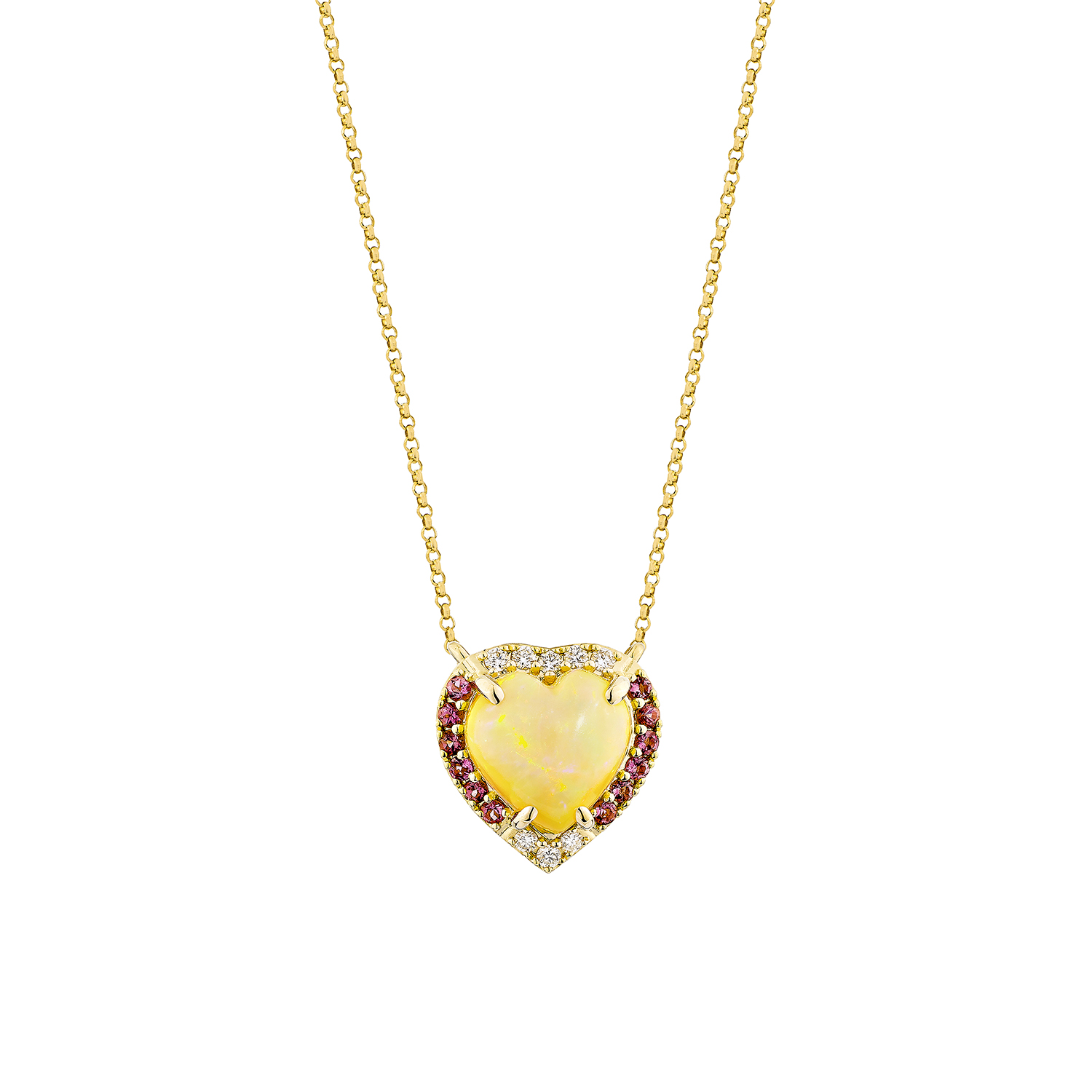 OPAL HEART PENDANT