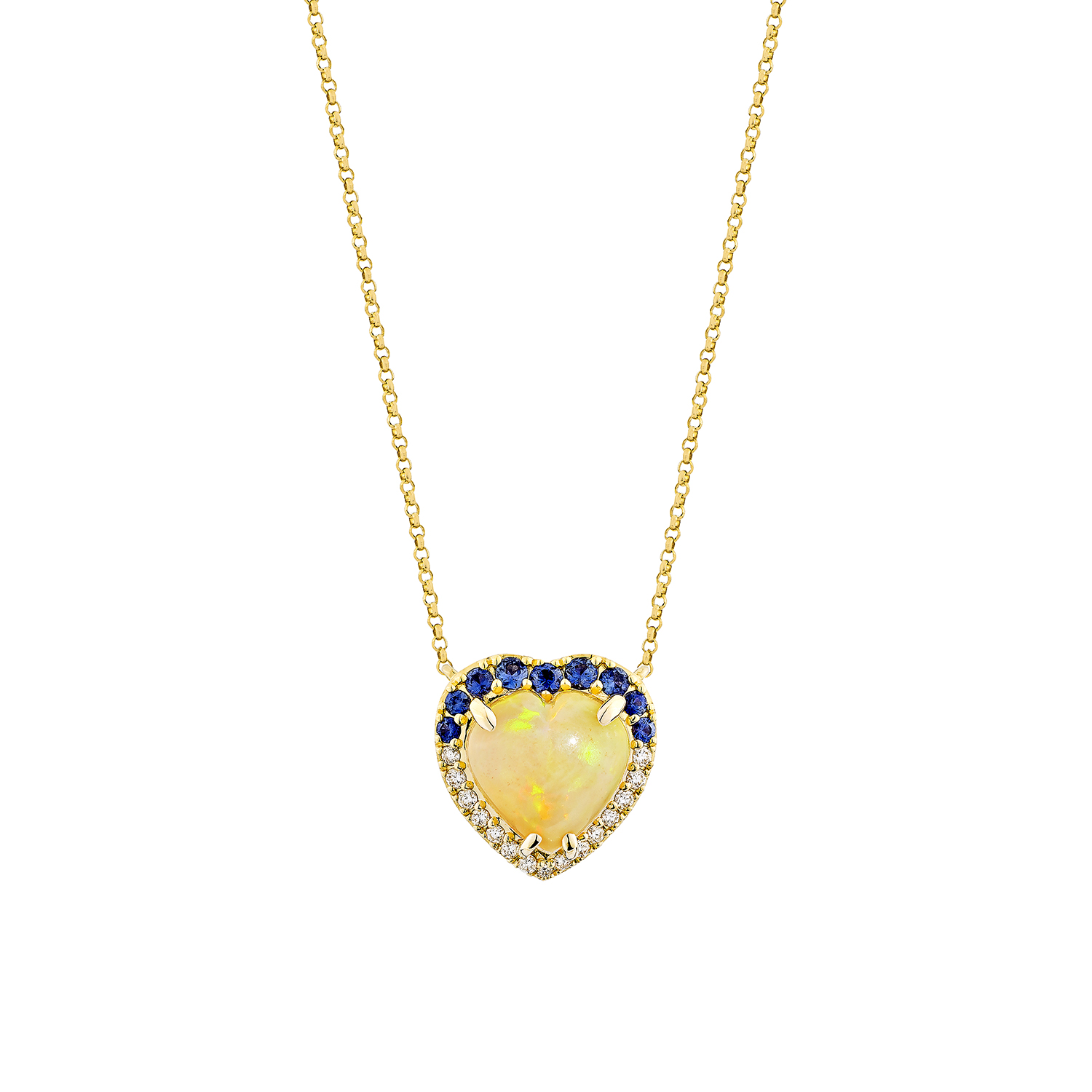 OPAL HEART PENDANT