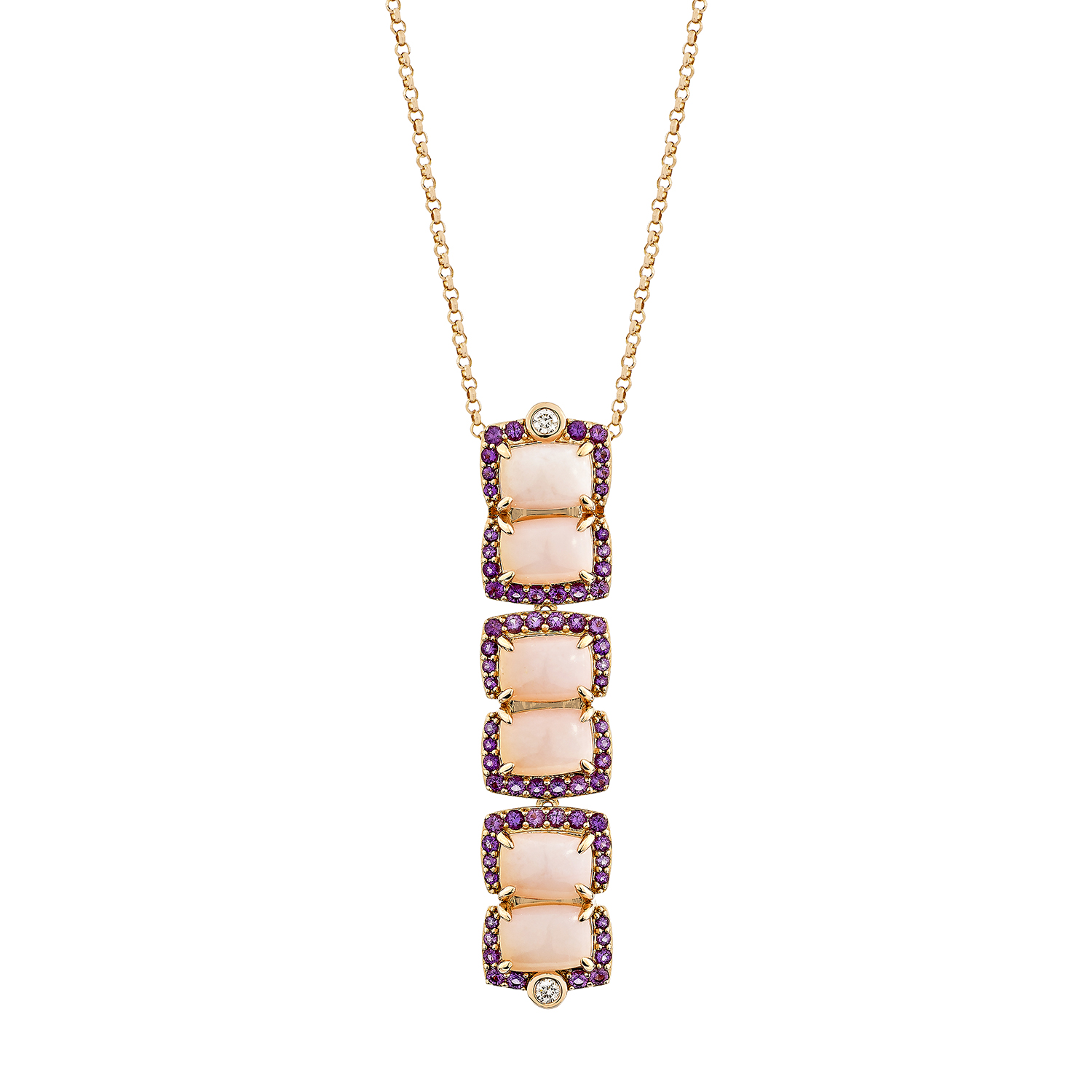 PINK OPAL LINK PENDANT