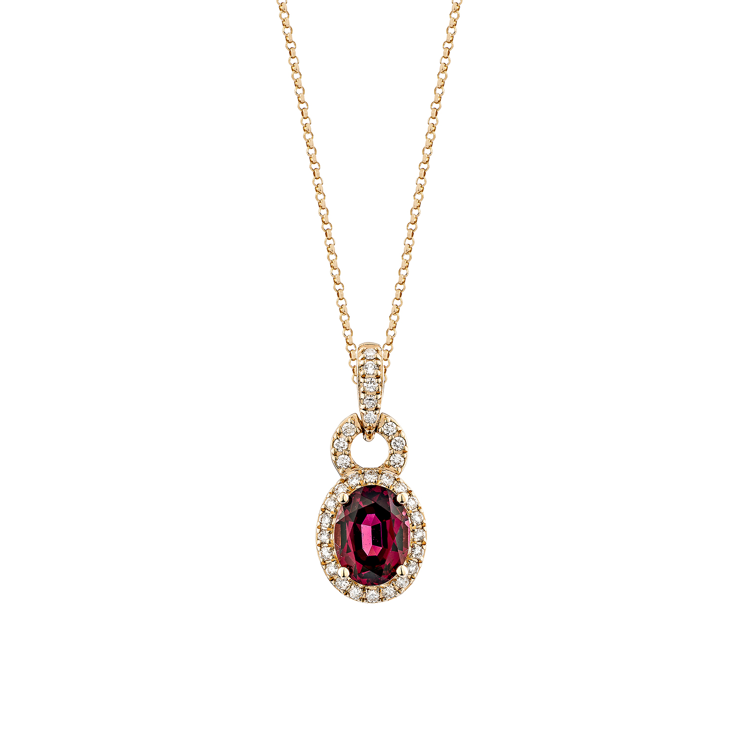 RHODOLITE CLASSIC PENDANT