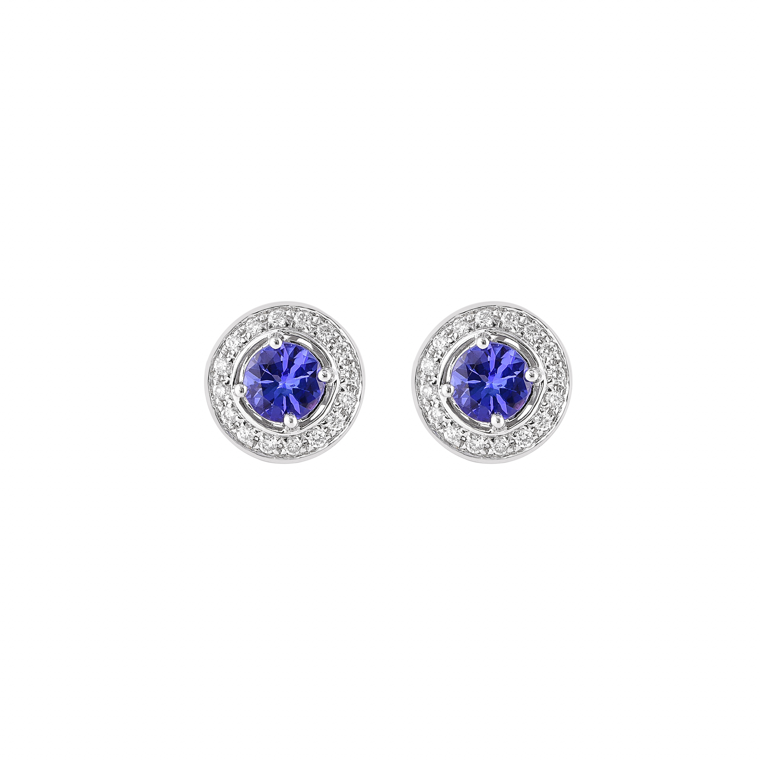 TANZANITE STUD EARRING