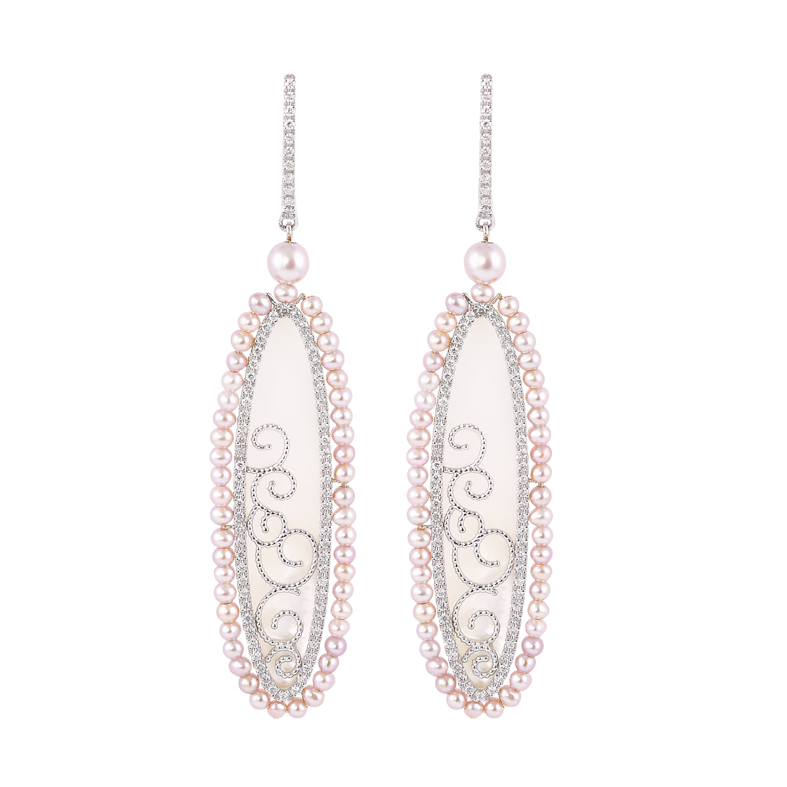 MOTHER OF PEARL EARRINGS