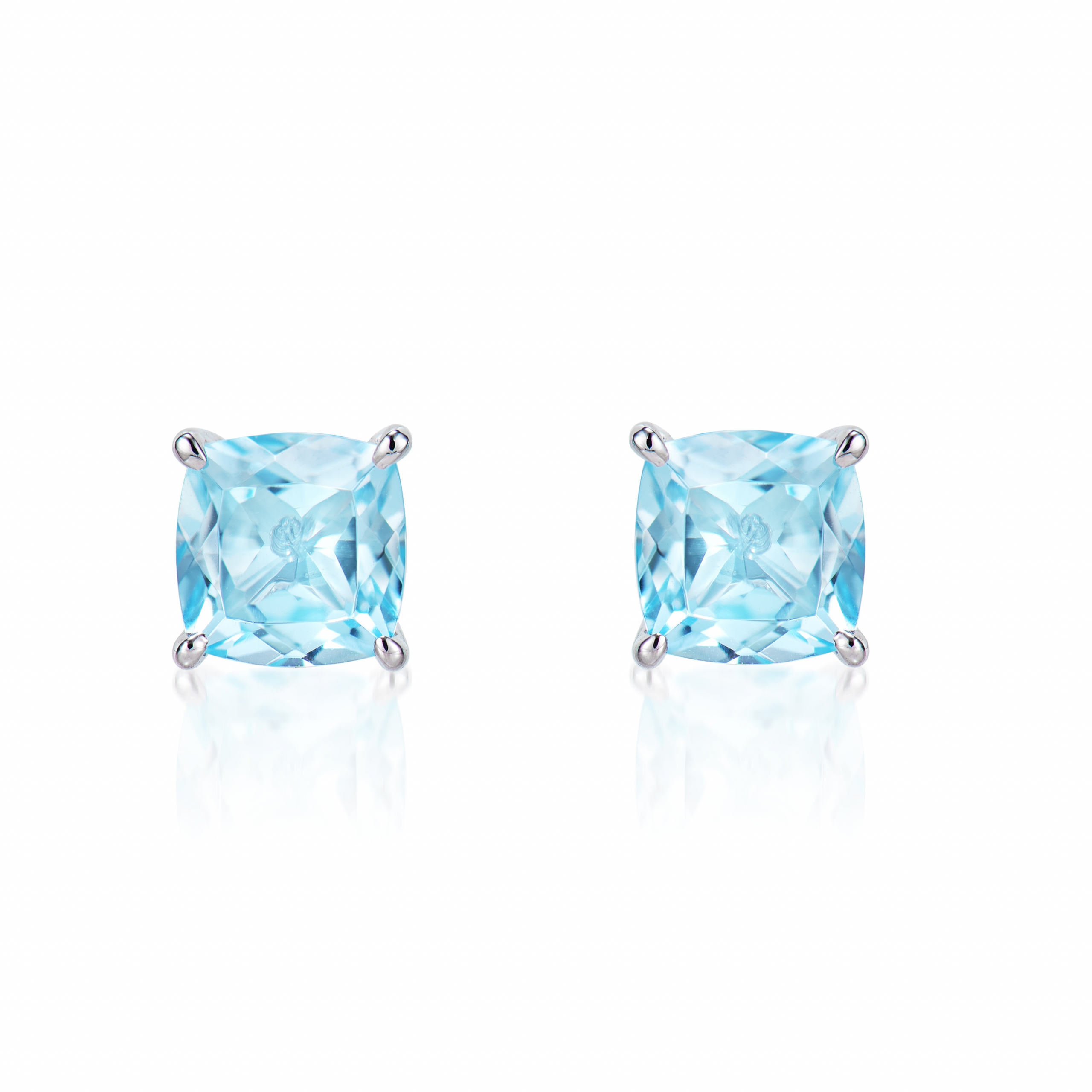 SKY BLUE TOPAZ STUD EARRING