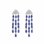 BLUE SAPPHIRE TASSEL EARRING