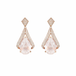 ROSE QUARTZ DROP EARRING