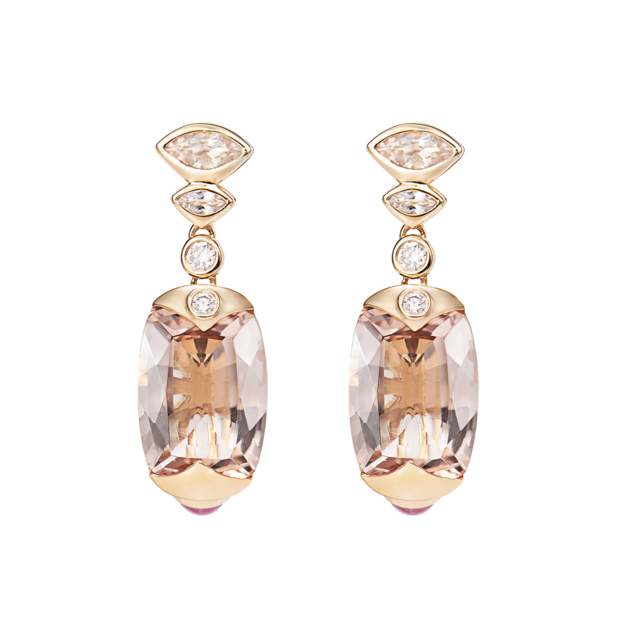 MORGANITE DROP EARRING
