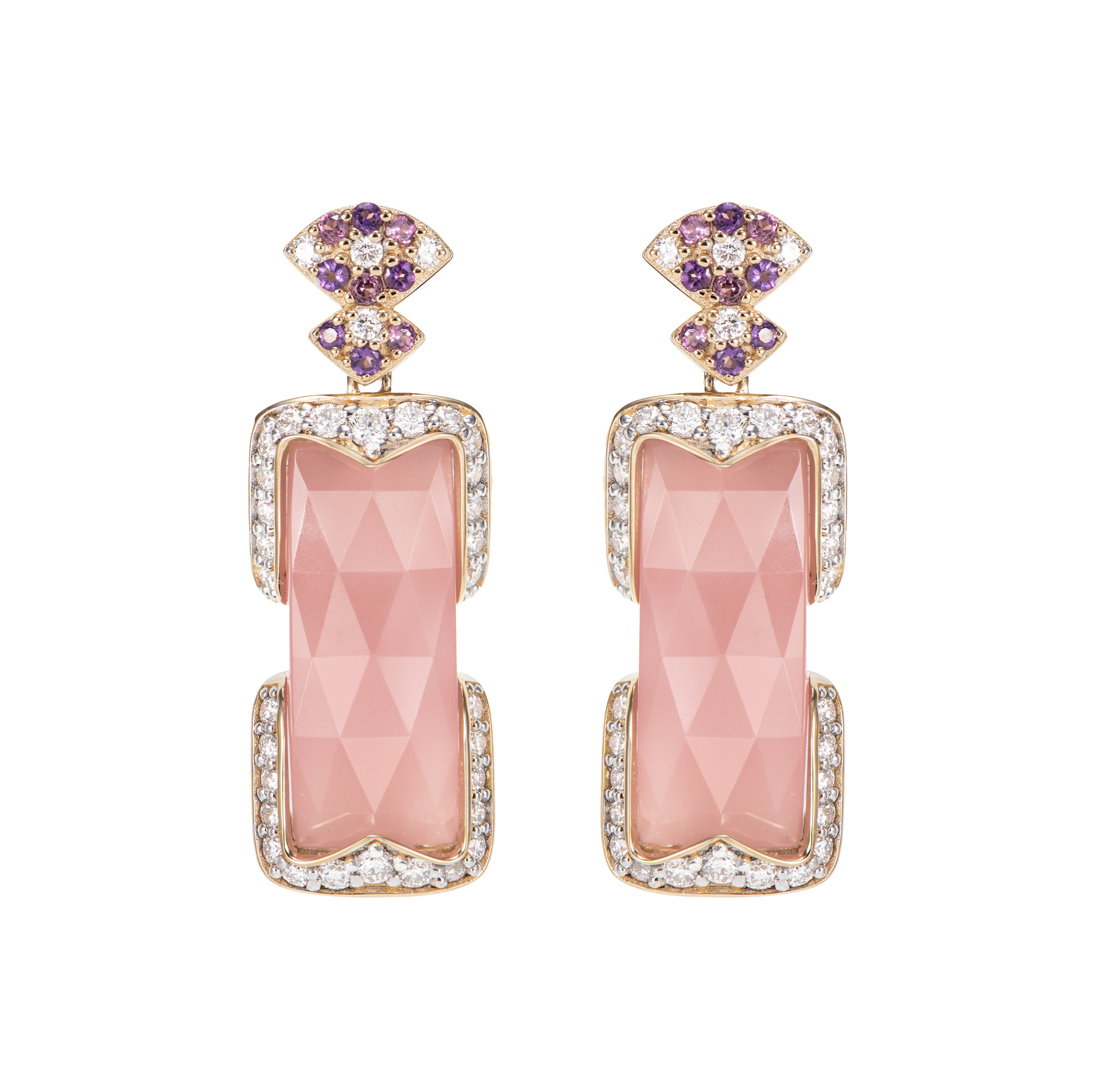 GUAVA QUARTZ DROP EARRING