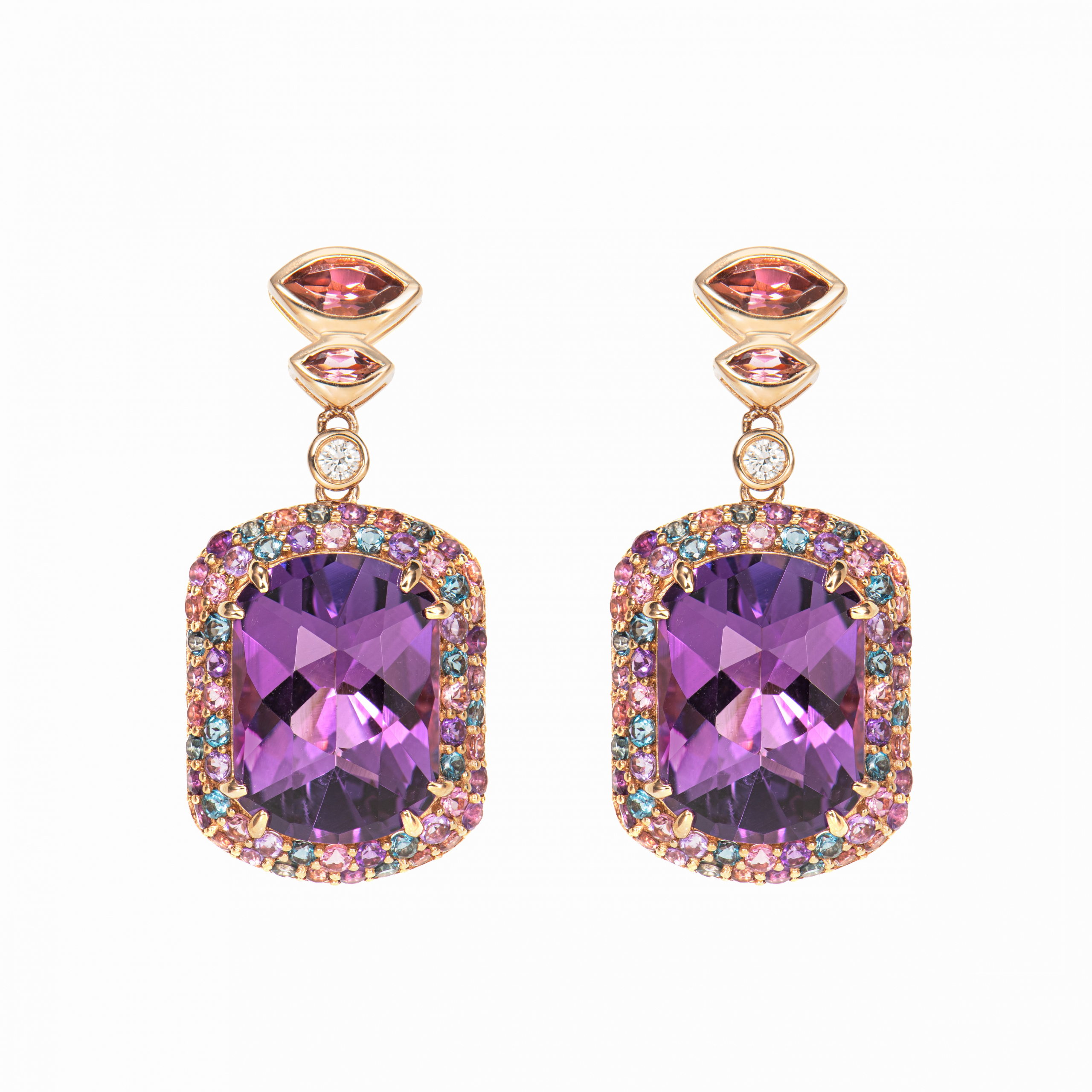 AMETHYST DROP EARRING