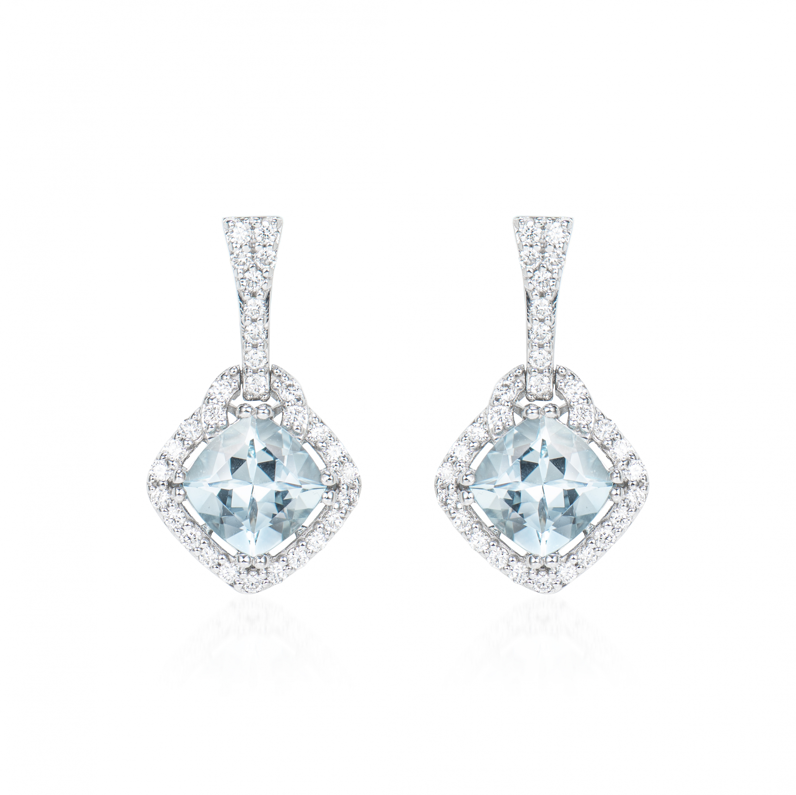 AQUAMARINE DROP EARRING