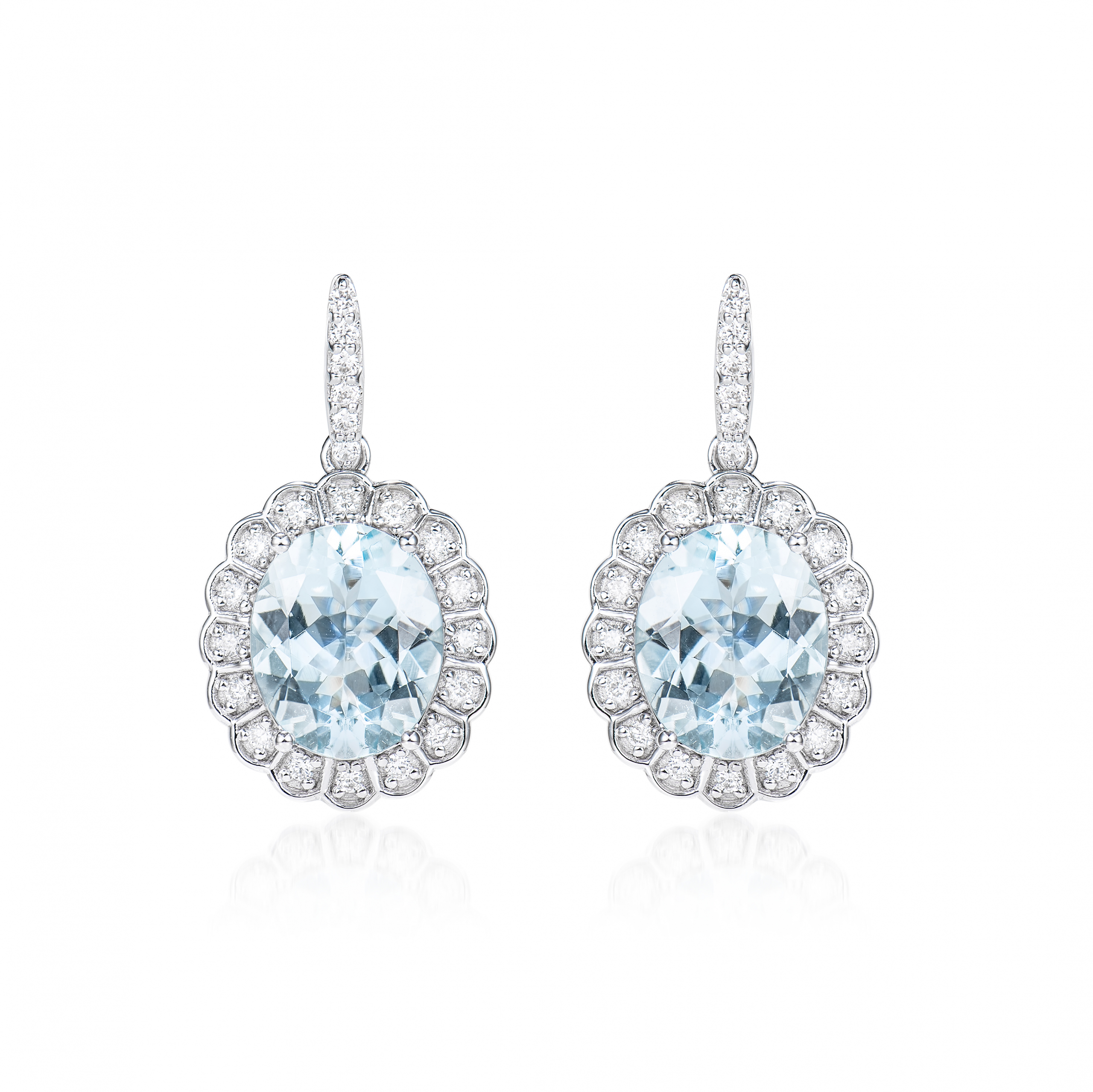 AQUAMARINE DROP EARRING