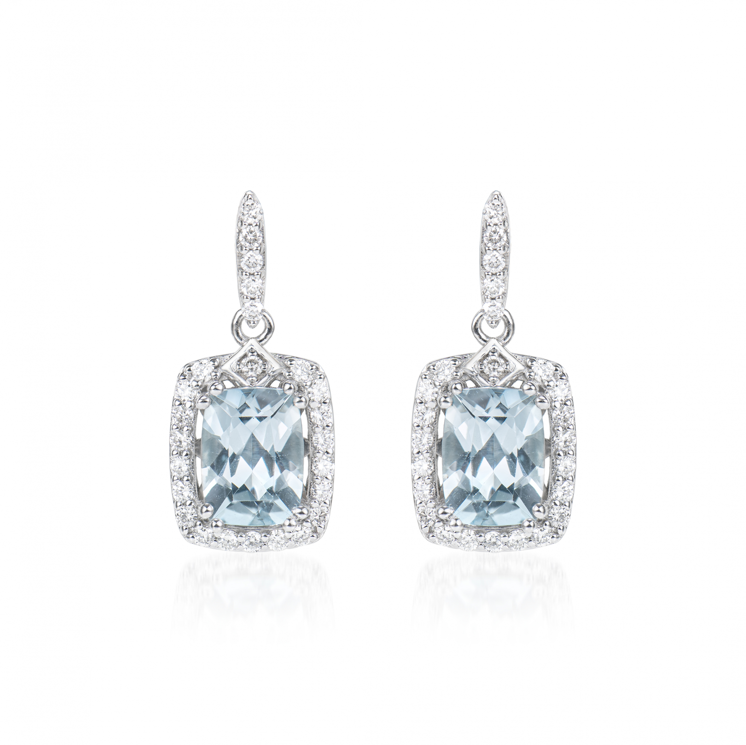 AQUAMARINE DROP EARRING