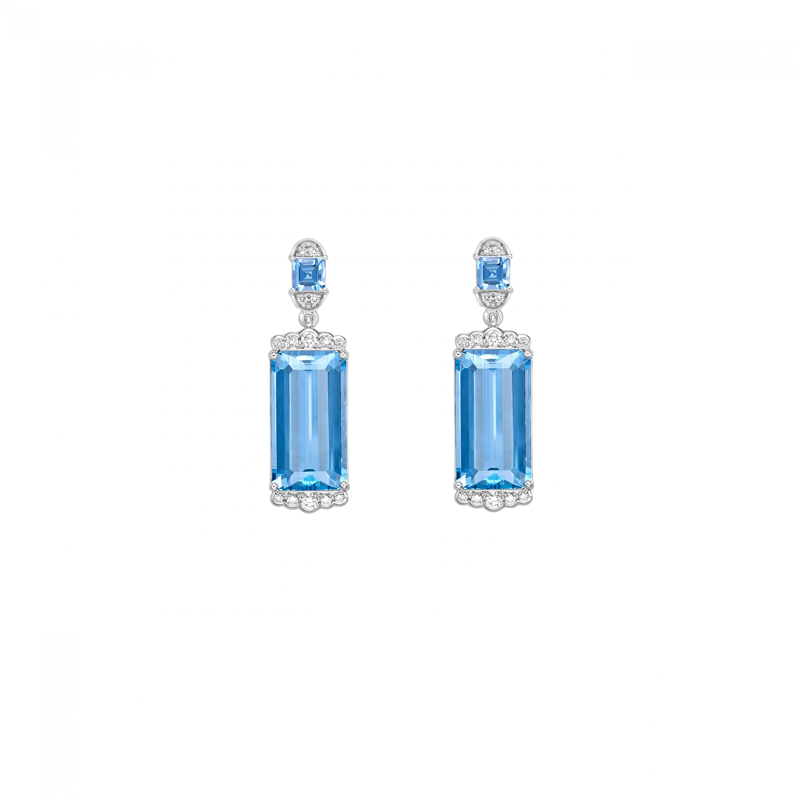 SANTA MARIA AQUAMARINE DROP EARRING