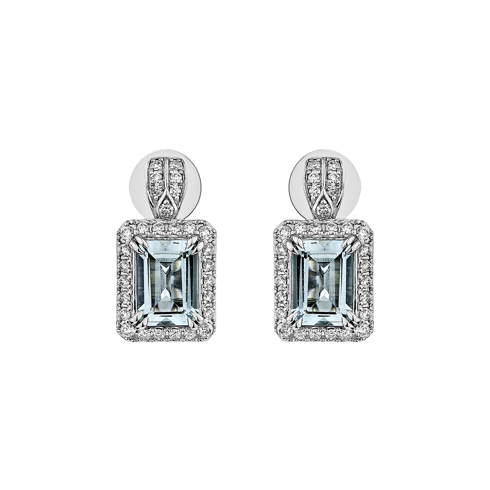AQUAMARINE DROP EARRING