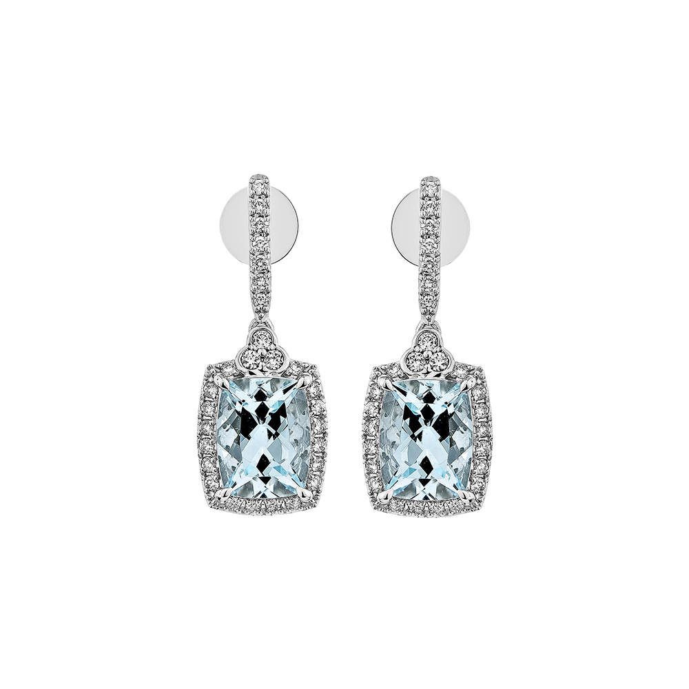AQUAMARINE DROP EARRING