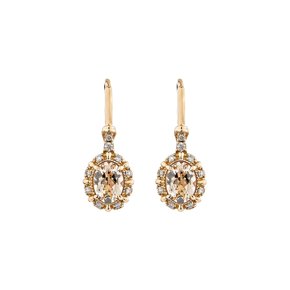 MORGANITE DROP EARRING