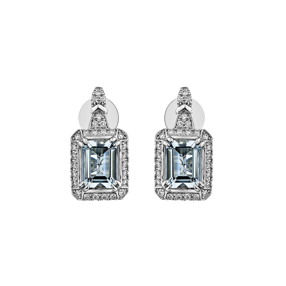 AQUAMARINE DROP EARRING
