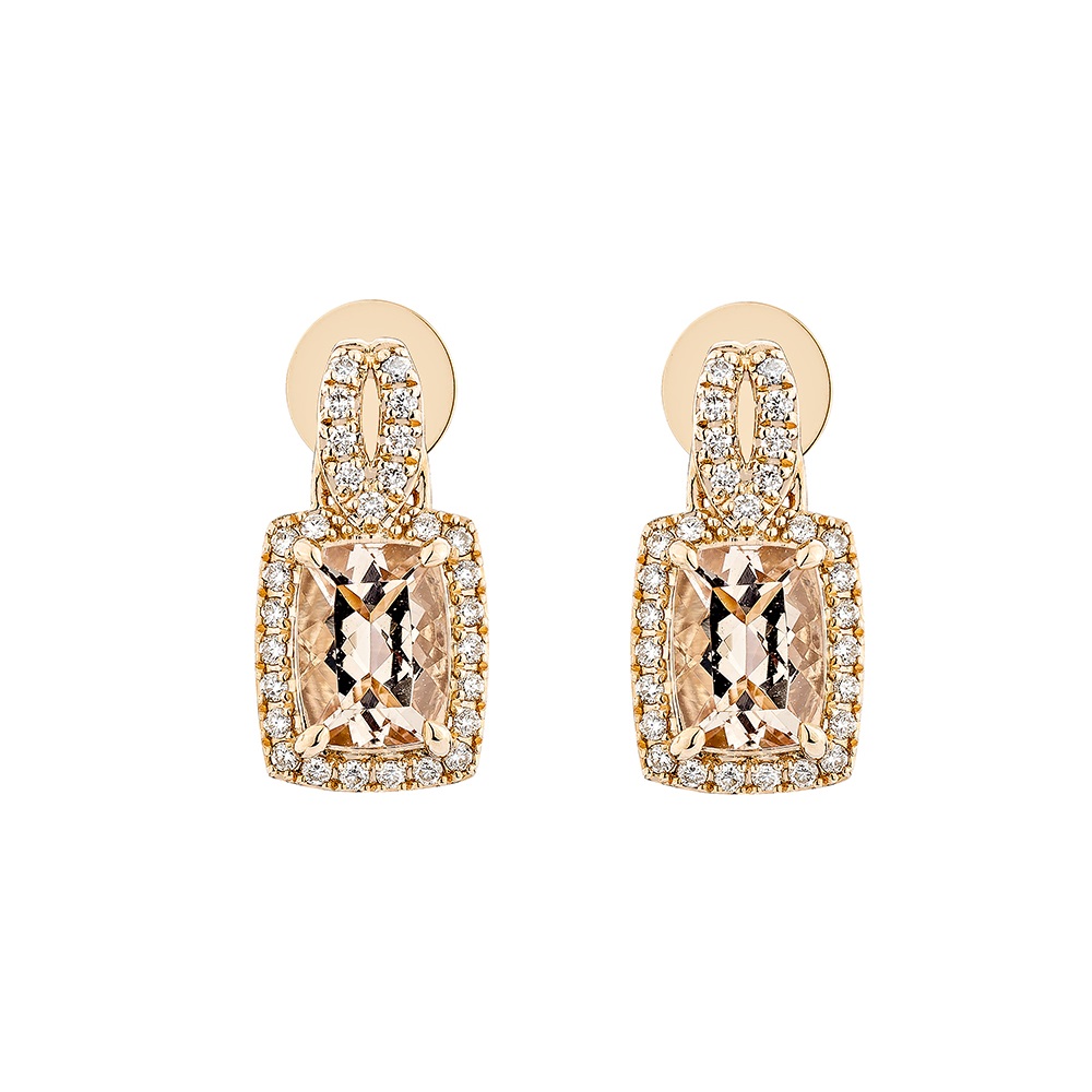 MORGANITE DROP EARRING