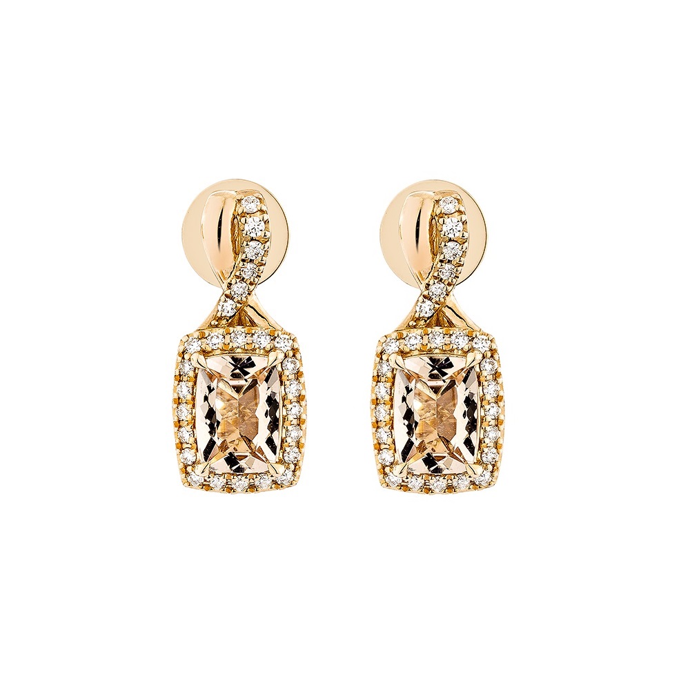 MORGANITE DROP EARRING