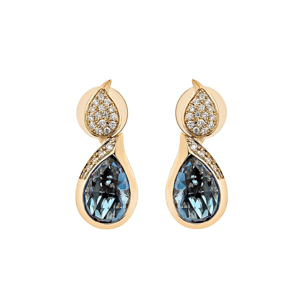 LONDON BLUE TOPAZ DROP EARRING