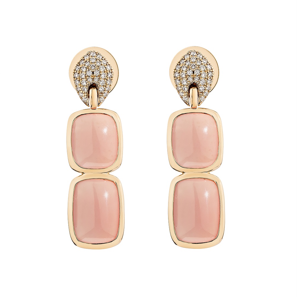 GUAVA QUARTZ DROP EARRING