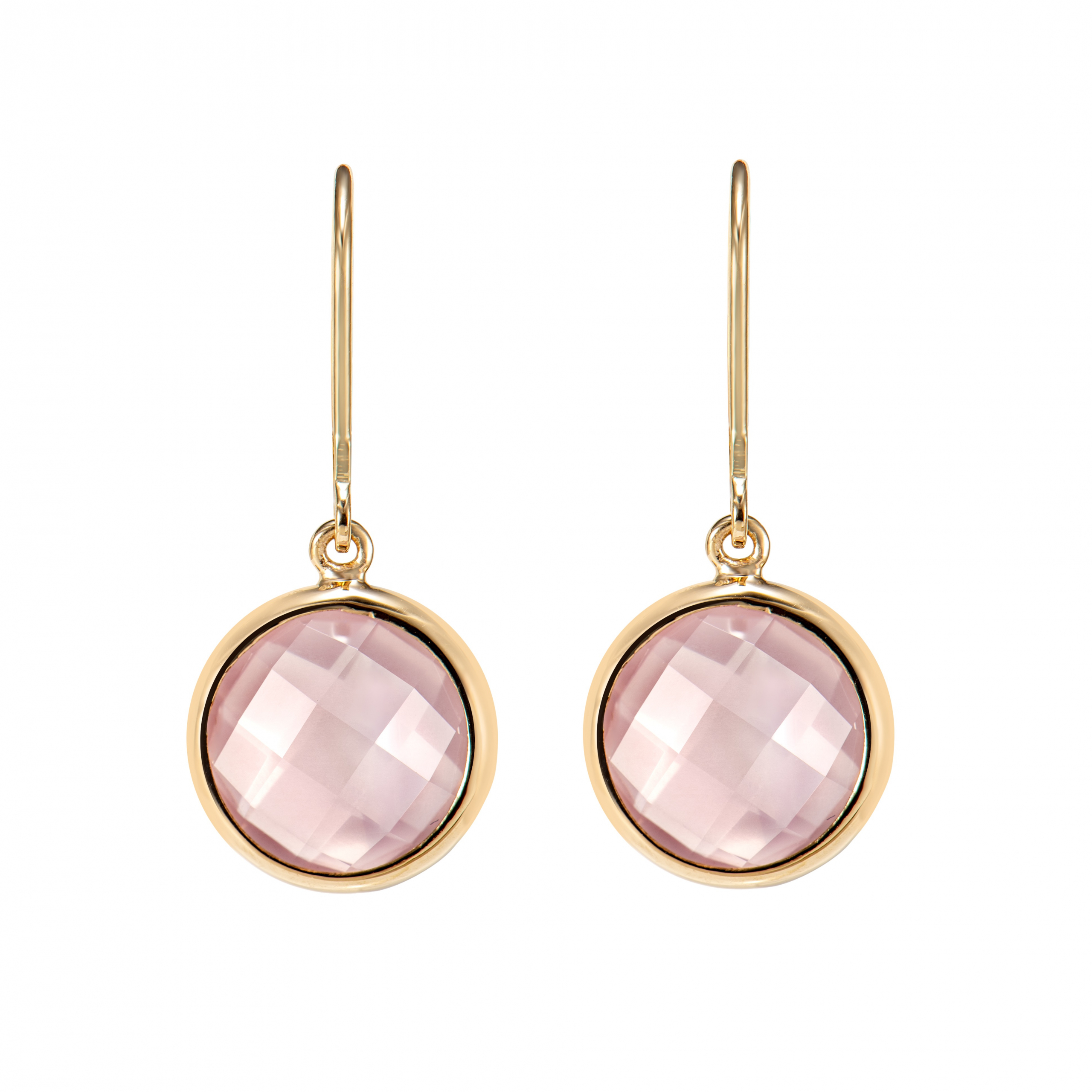 ROSE QUARTZ DROP EARRING