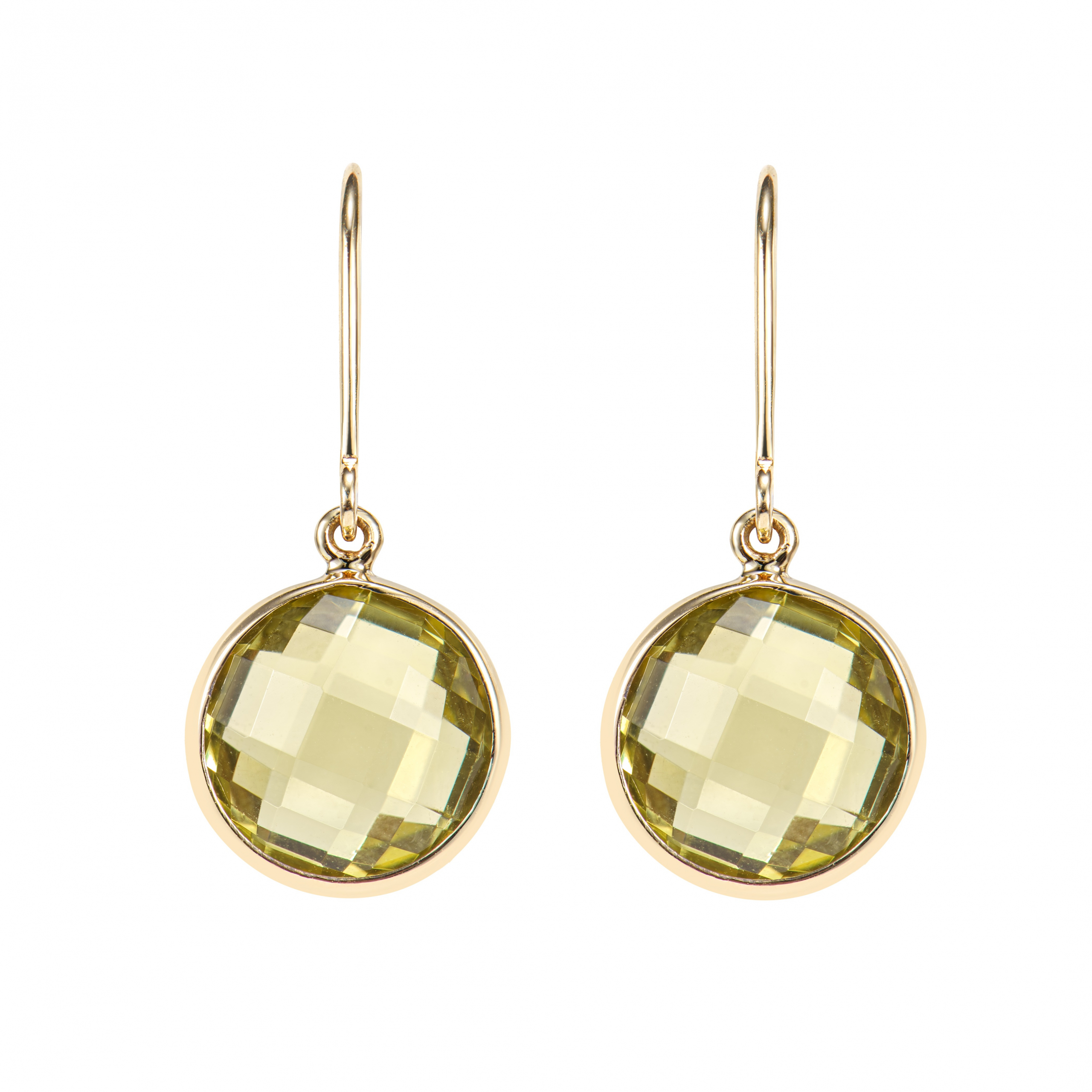 LEMON QUARTZ DROP EARRING