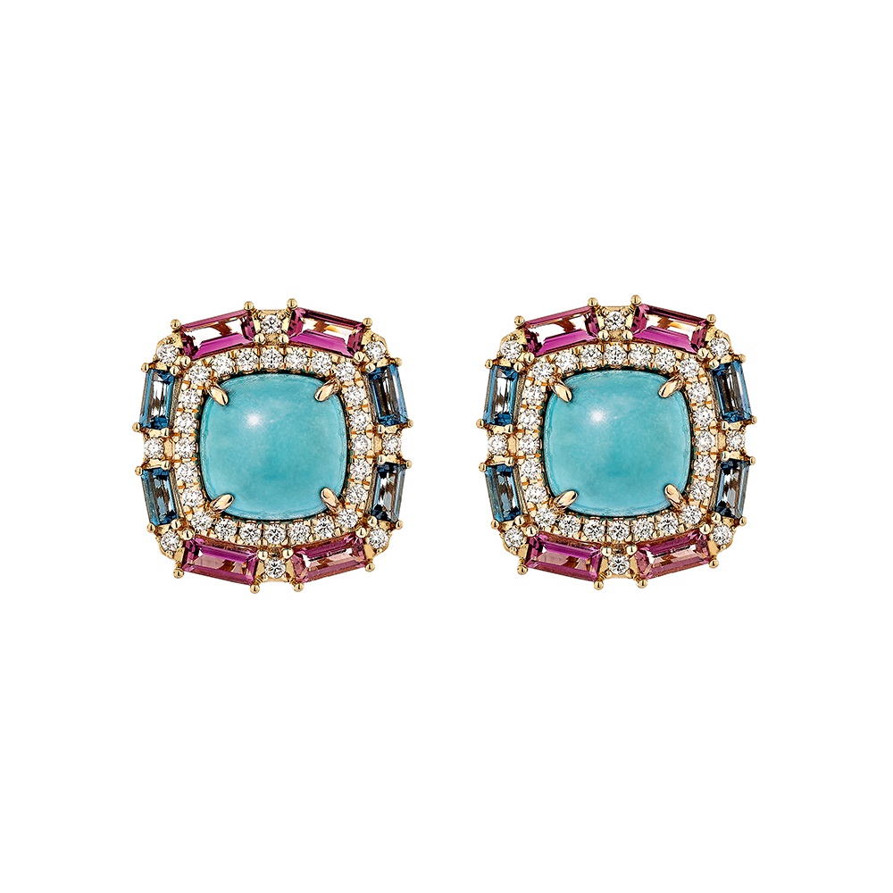 TURQUOISE STUD EARRING