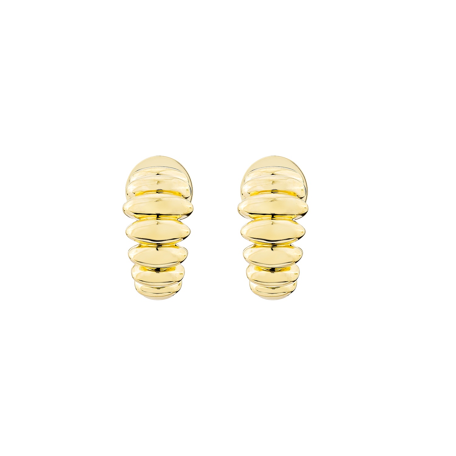CHUNKY GOLD HOOP EARRING