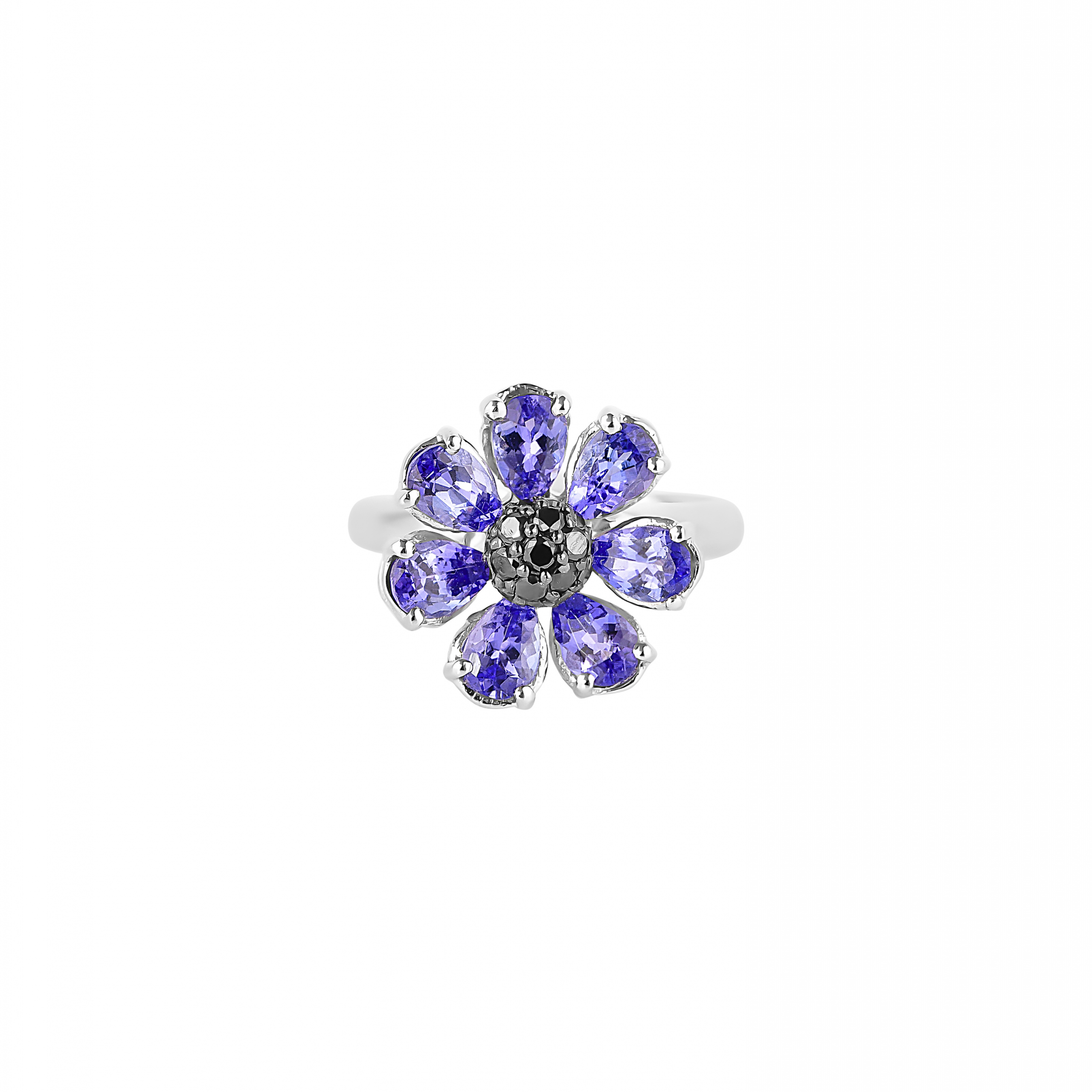 TANZANITE FLORAL RING