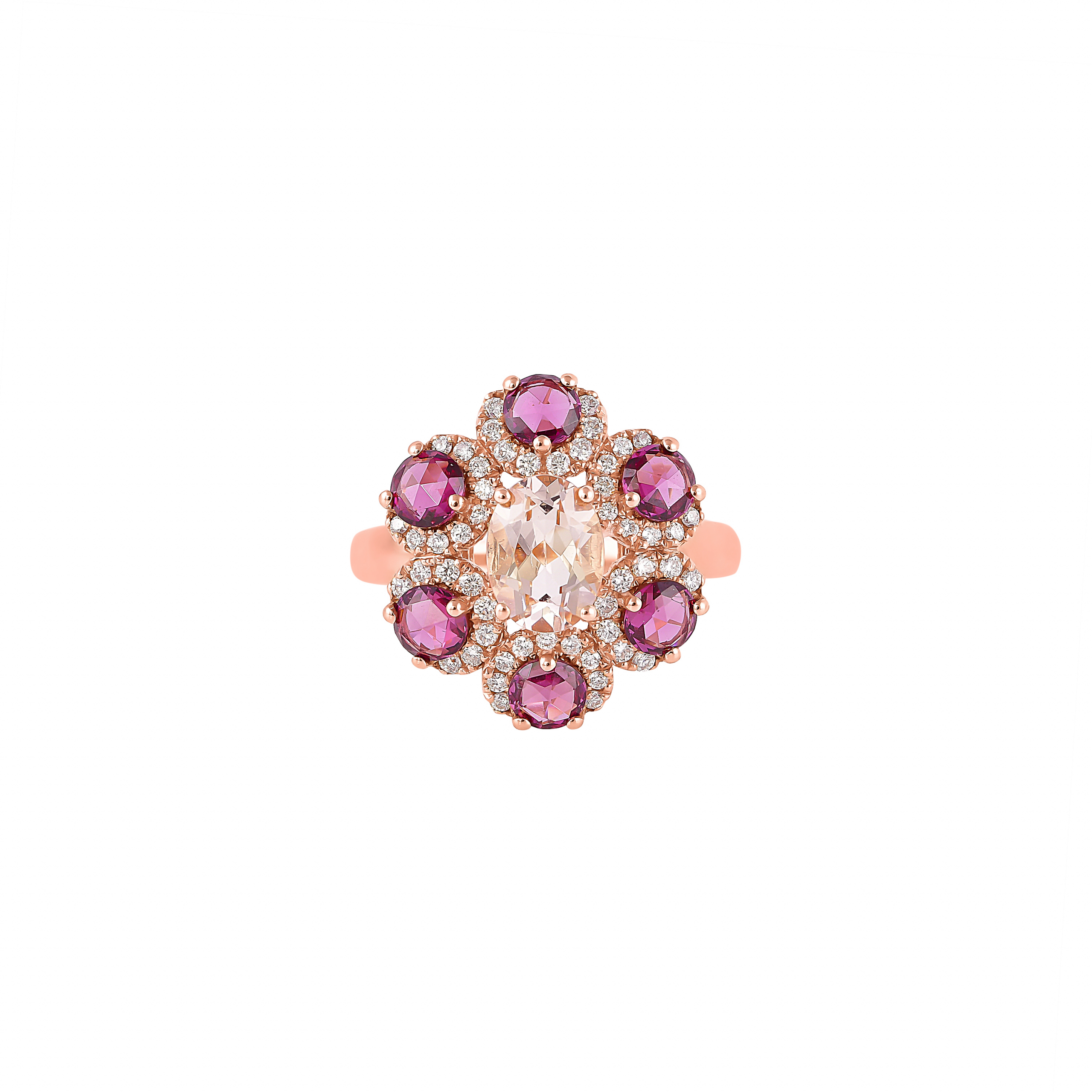 MORGANITE FLORAL RING