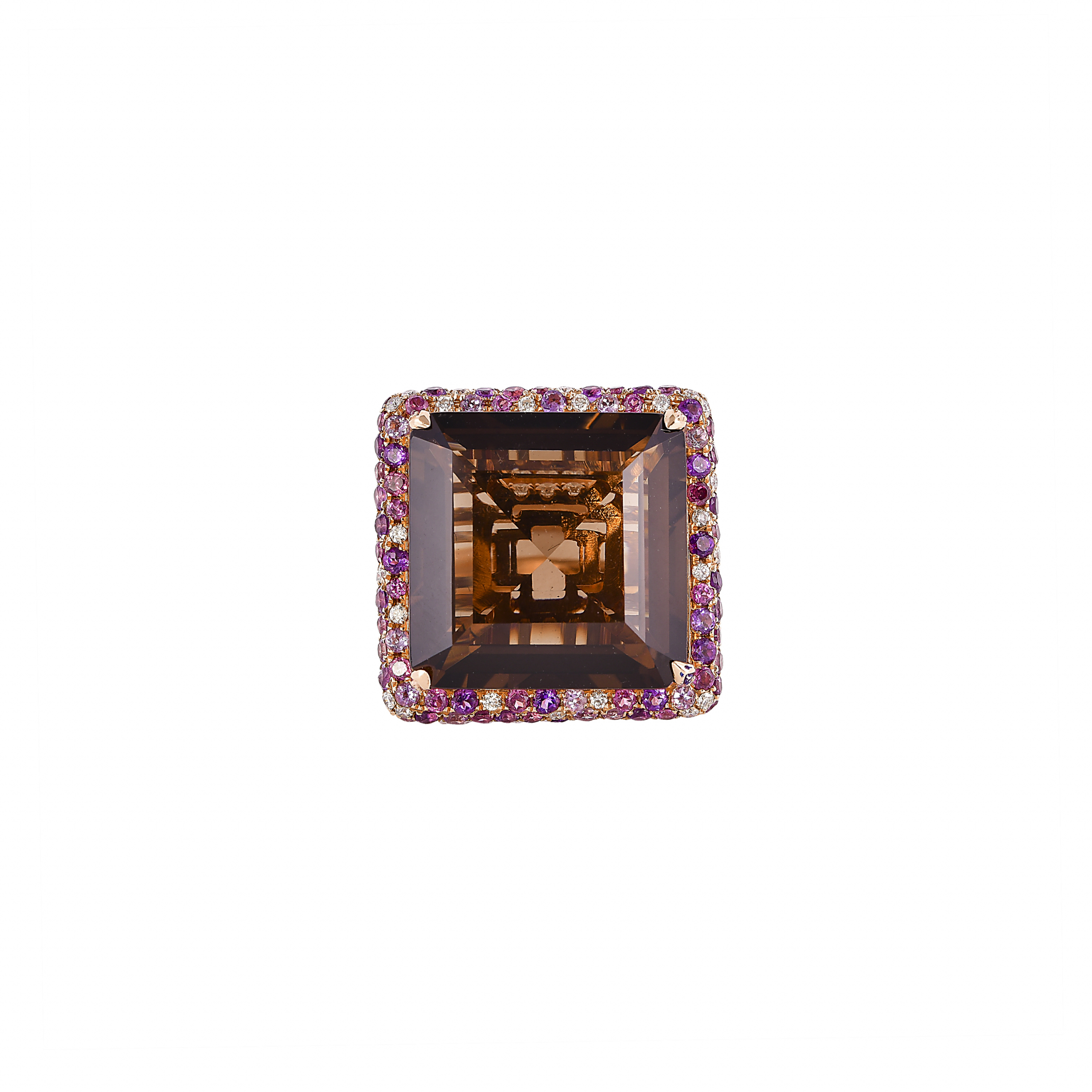 SMOKY QUARTZ COCKTAIL RING