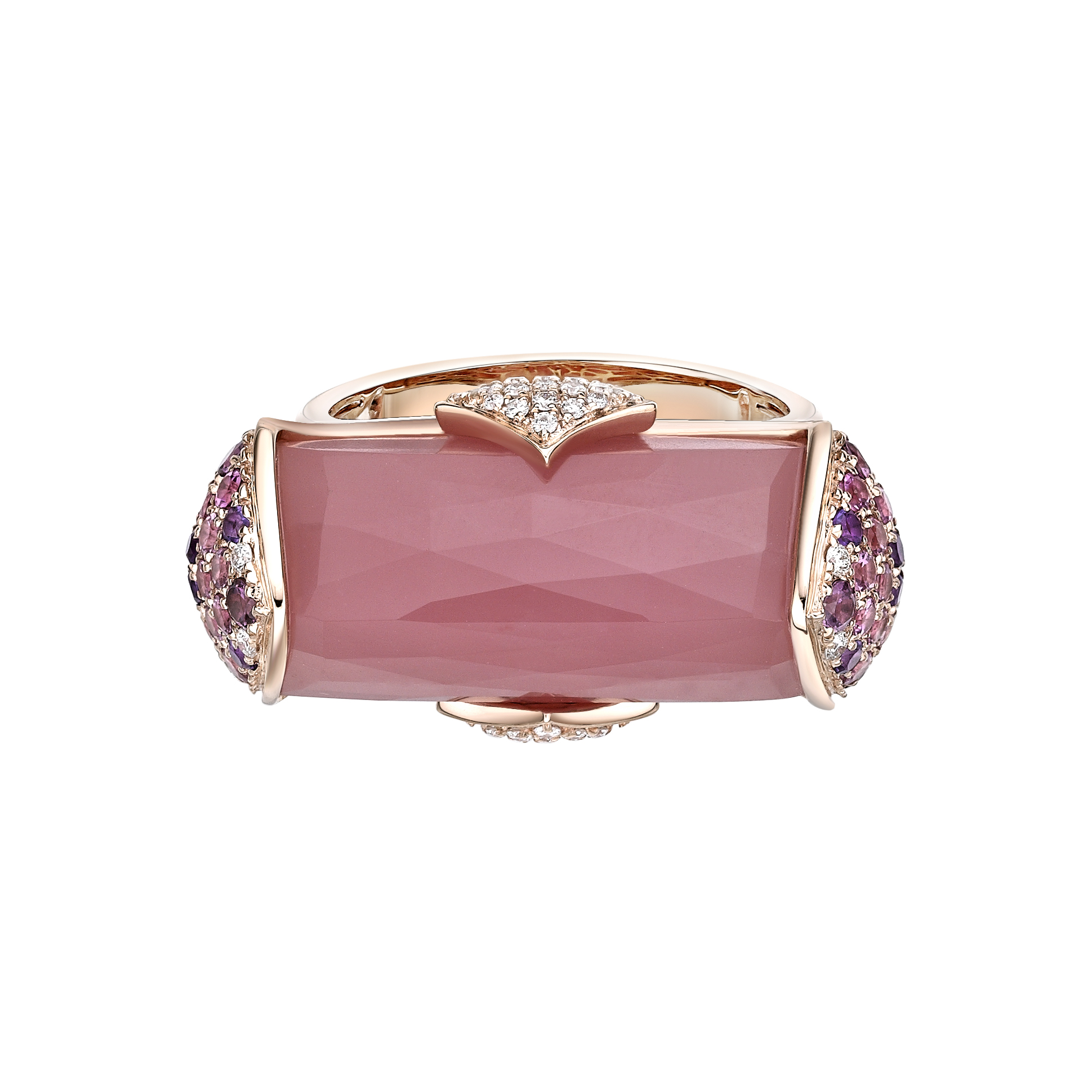 GUAVA QUARTZ COCKTAIL RING
