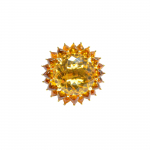 CITRINE FLOWER RING