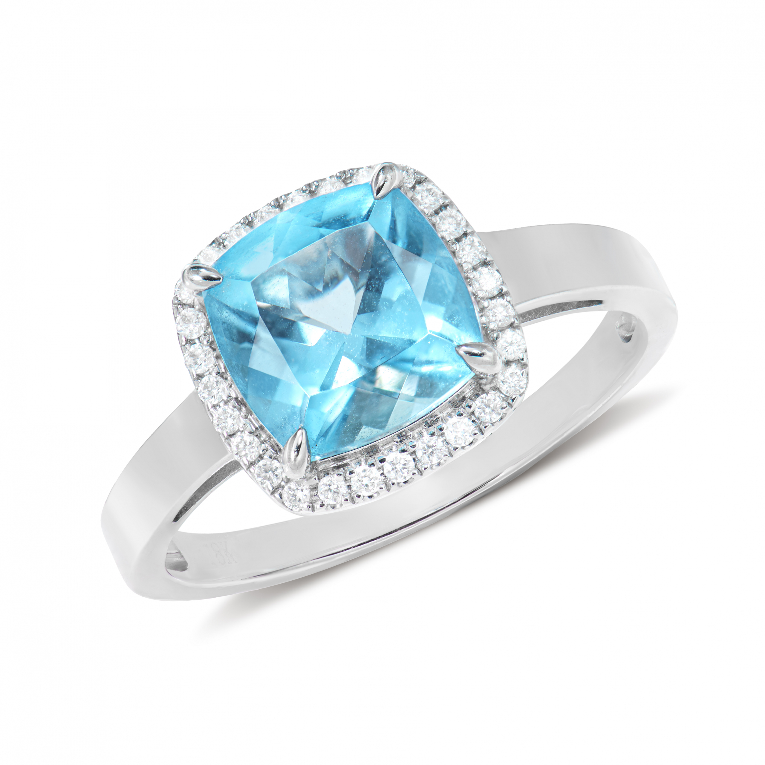SWISS BLUE TOPAZ CLASSIC RING