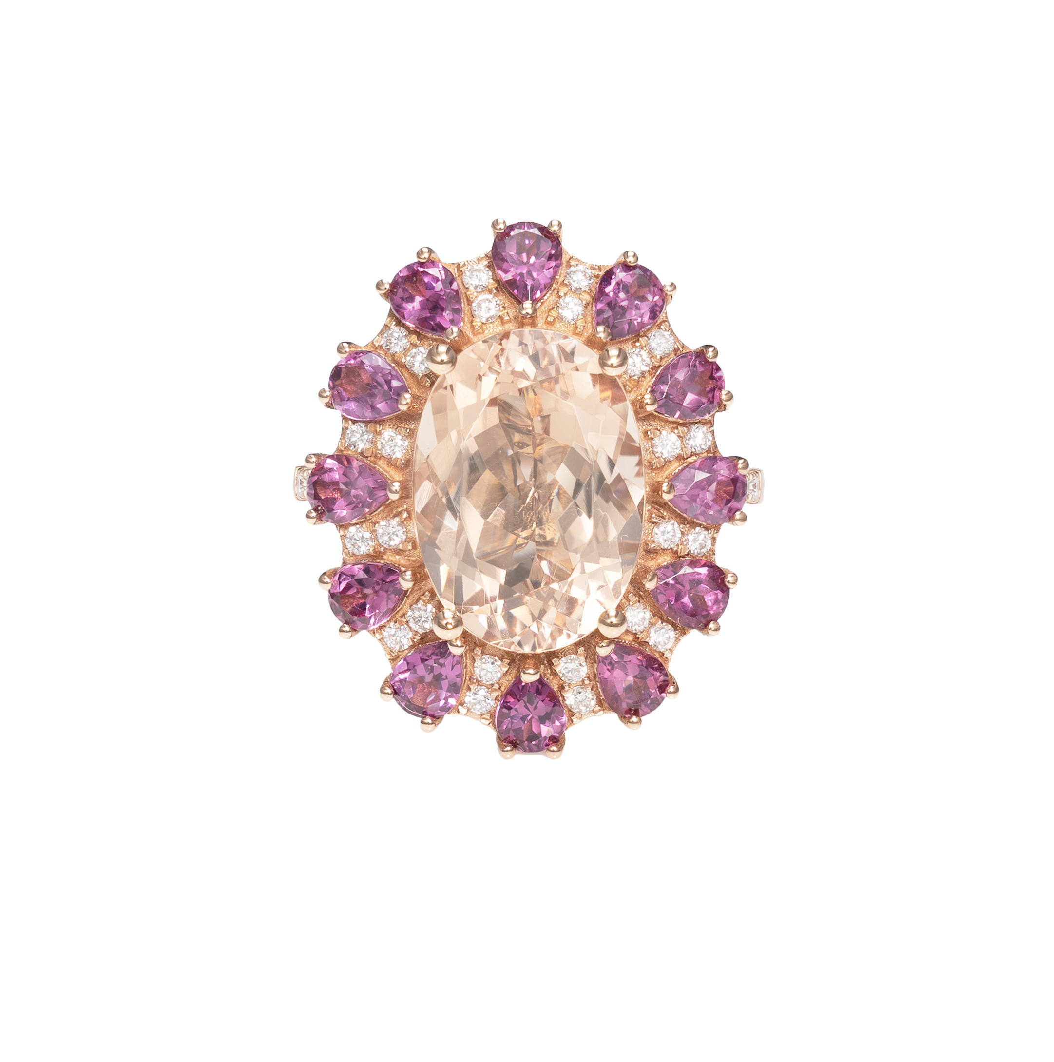 MORGANITE FLORAL RING